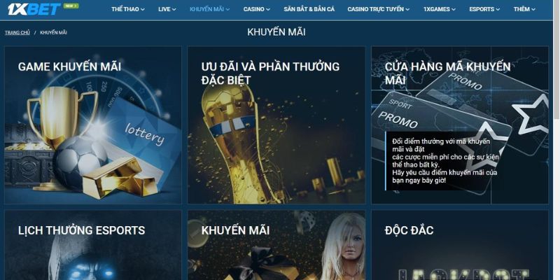 1xBet Giao diện và trải nghiệm người dùng trên 1xBet